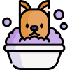 dog bathing icon